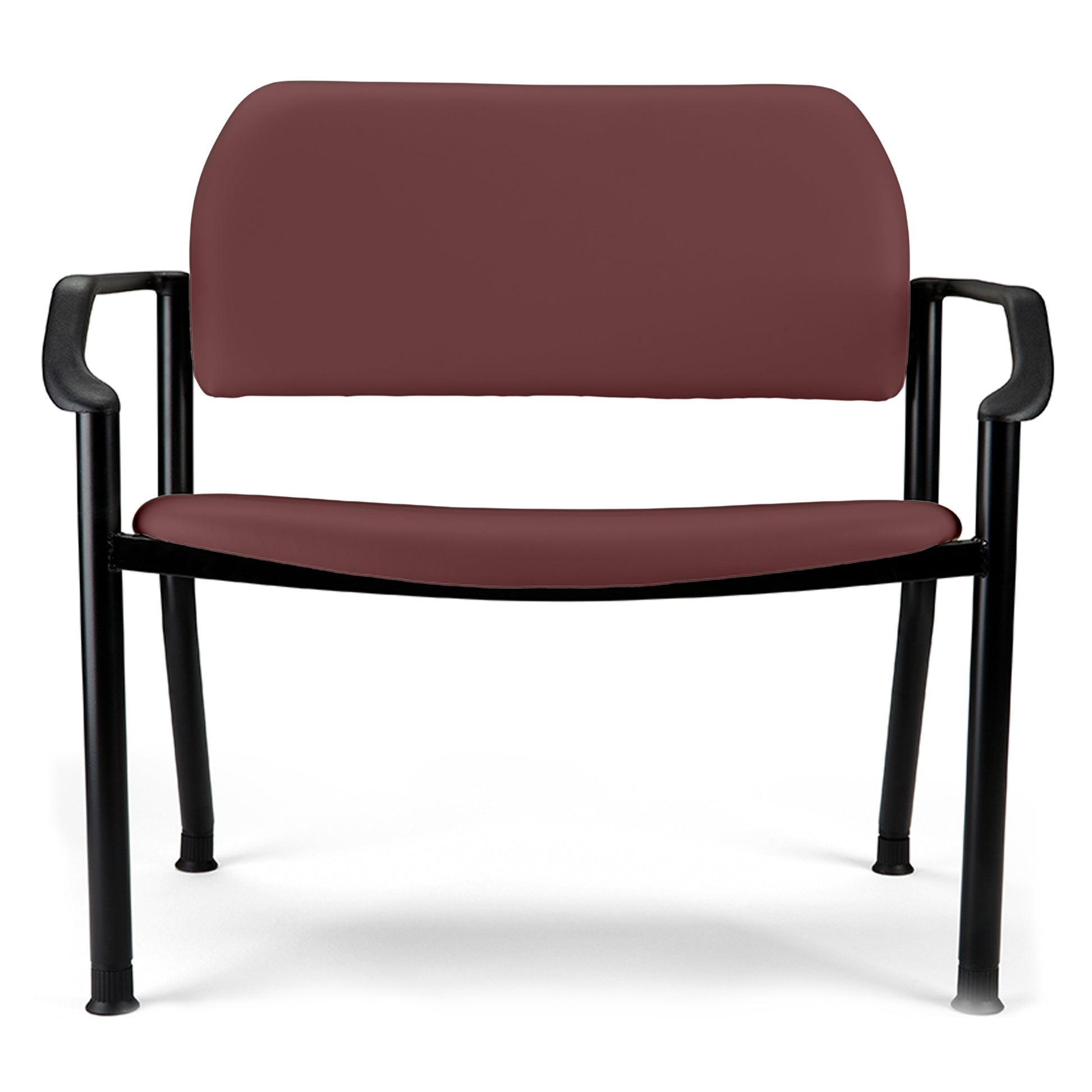 282 Bariatric Chair w/ Arms, Cranberry (US Only) (DROP SHIP ONLY) (Delivery Info Sheet Required)