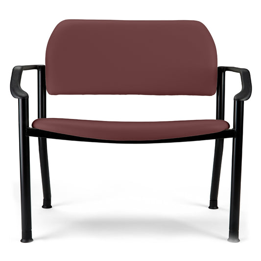 282 Bariatric Chair w/ Arms, Cranberry (US Only) (DROP SHIP ONLY) (Delivery Info Sheet Required)