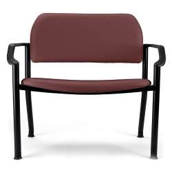 282 Bariatric UltraFree Chair w/ Arms, UltraFree Cranberry (US Only) (DROP SHIP ONLY) (Delivery Info Sheet Required)