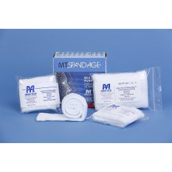 MT Spandage Tubular Retainer Net, Latex-Free, Pre-Cuts w/ Cut Outs, Average Size Forearm/Elbow, Size 3, Length 10in, 50/cs