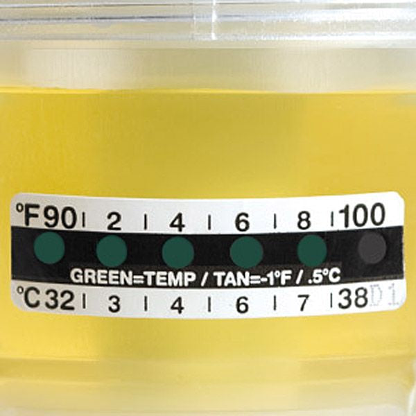 Liquid Crystal Thermometer Strip, 4000/cs
