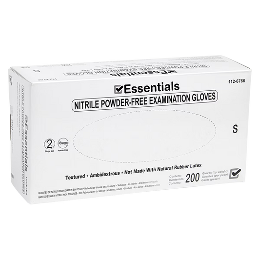 Essentials 200 Nitrile Exam Gloves Small Periwinkle Non-Sterile 200/Bx (1126766)