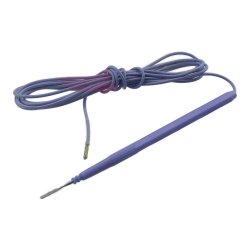 Olsen Monopolar Pencil, Electrosurgical Pencil, w/Attached 10' (3.0m) Cord and Blade Electrode, Crimped Wire Generator Connector (Use w/960 Series Adapter), Straight, Foot Activated, 6 in, 152 mm, Single Use, 100/bx