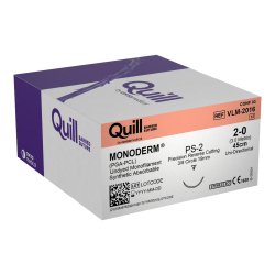 Monoderm Suture, Reverse Cutting, Size 2/0, 45cm, 19mm, 3/8 Circle, 12/bx