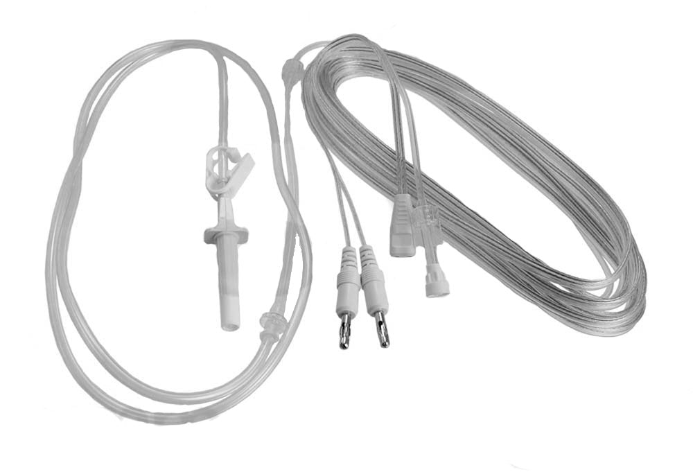 Olsen 12' Bipolar Irrigating Tubing and Bipolar Cord Set, For Rotary Pumps, Twin Pin, Single Use, 10/bx