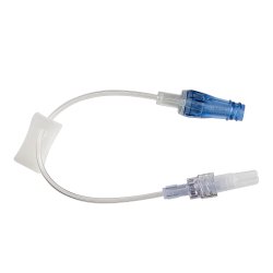Extension Set, Standard Bore, 7", with Removable Neusite Clear Needleless Connector, APV 0.65ml, Pressure Rated to 325 PSI, 100/cs (US Only)