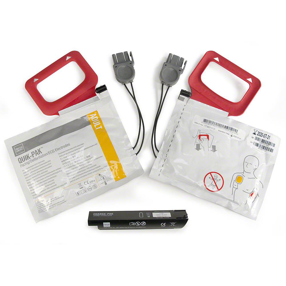 CCHARGE-PAK Charging Unit & 2 QUIK-PAK Electrodes, Includes 2 Sets of Electrodes and 1 Battery Charger, Replacement Instructions, and Discharger for Safe Disposal of Used CHARGE-PAK Battery Charger 2/pk (Item is considered HAZMAT and cannot ship via Air or to AK, GU, HI, MP, PR, VI) (Item on Manufacturer Backorder - Inventory Limited when Available) (Continental US Only)