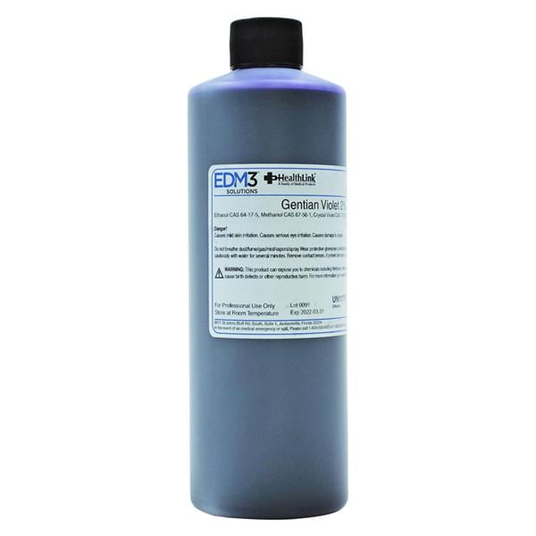 Gentian Violet, 2%, 16 oz (Item is Non-Returnable) (US Only) (Item is considered HAZMAT and cannot ship via Air or to AK, GU, HI, MP, PR, VI)