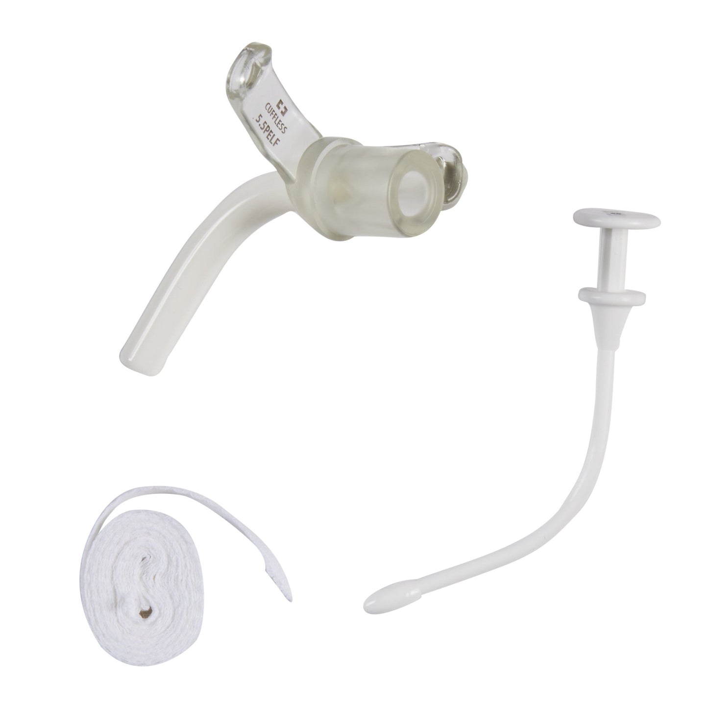 Tracheostomy Tube, Size 5.5 Pediatric, Extra Long, 7.9mm O.D., Cuffless, 1/ea (Continental US Only)