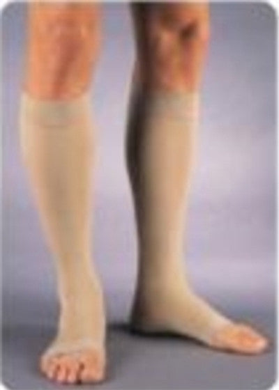 Compression Stocking, Knee High, 30-40mmHG, X-Large, Beige, Open Toe (Continental US Only)