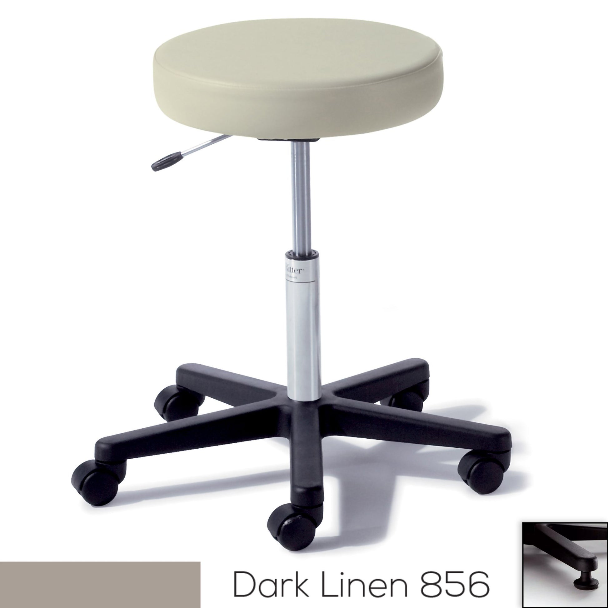 276 Basic Stool, Pneumatically Adjustable, Glides, Lunar Gray (US Only) (DROP SHIP ONLY) (Delivery Info Sheet Required)
