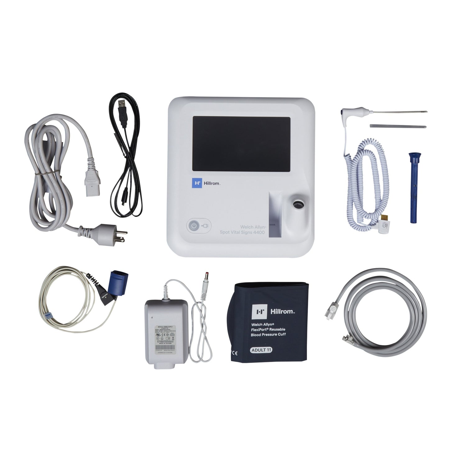 Spot 4400 with NIBP, SureTemp Thermometer, Nonin SpO2 (US Only) (Item is considered HAZMAT and cannot ship via Air or to AK, GU, HI, MP, PR, VI)