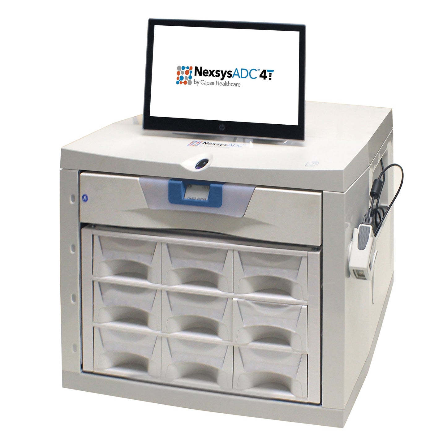 NexsysADC, Includes: (1) CAM (Controlled Access Module), (2) Two Tier Cassette (6 Bins each), (1) Three Tier Cassette (9 Bins each), and (1) 6in Drawer (DROP SHIP ONLY)