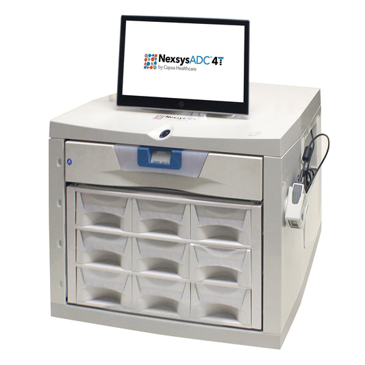 NexsysADC, Includes: (1) CAM (Controlled Access Module), (2) Two Tier Cassette (6 Bins each), (1) Three Tier Cassette (9 Bins each), and (1) 6in Drawer (DROP SHIP ONLY)