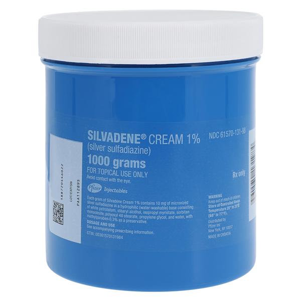 Silvadene Cream 1%, 1000 g Jar (Rx) (Item is Non-Returnable) (We must have your Wholesale Drug License on File before shipping this product) (US Only, Excluding IN and ND)