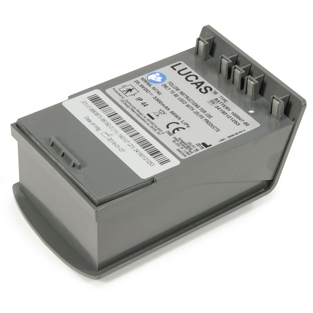 LUCAS Battery, Dark Grey, Rechargeable, Lithium-Polymer (LiPo), Compatible with LUCAS 3 and LUCAS 2 Devices (Item is considered HAZMAT and cannot ship via Air or to AK, GU, HI, MP, PR, VI) (Continental US Only)