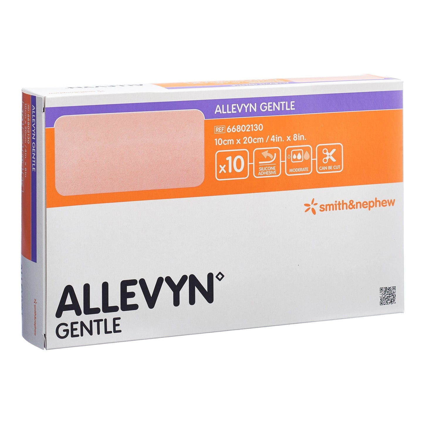 Allevyn Gentle Dressing, 4" x 8", 10/bx, 4 bx/cs (US Only)