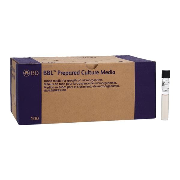 BBL Thioglycollate Medium, Fluid, 8ml Tube, 100/pk (Perishable Product; Must be Refrigerated; Non-Returnable) (Continental US Only) (Drop Ship Requires Pre-Approval)