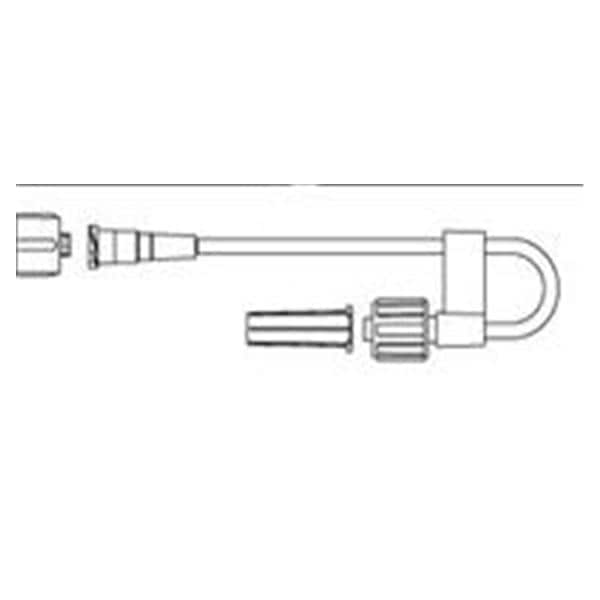 Extension Set, Small Bore, Swivel Male Luer Lock, 0.3 ml, 4" Length, Non-DEHP, 50/cs (US Only)