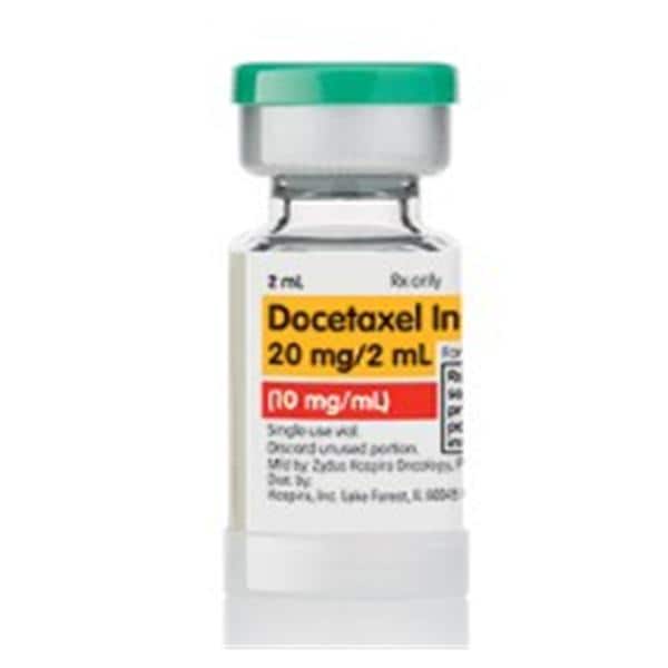 Docetaxel Injection, USP, 10 mg/ml, 2 ml Vial, Single Dose, Onco-Tain Glass Fliptop Vial (Rx) (Item is Non-Returnable) (We must have your Wholesale Drug License on File before shipping this product) (US Only, Excluding IN and ND)