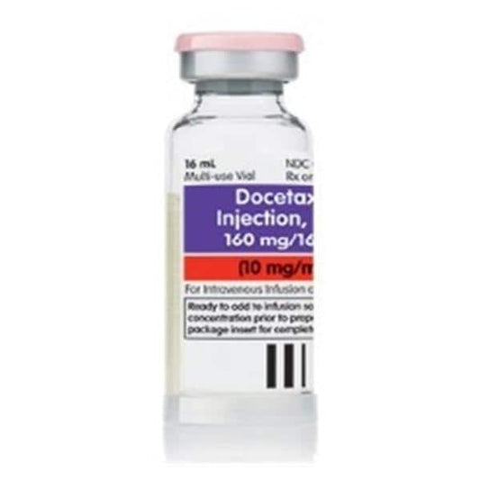 Docetaxel Injection, USP, 10 mg/ml, 16 ml Vial, Multiple Dose, Onco-Tain Glass Fliptop Vial (Rx) (Item is Non-Returnable) (We must have your Wholesale Drug License on File before shipping this product) (US Only, Excluding IN and ND)