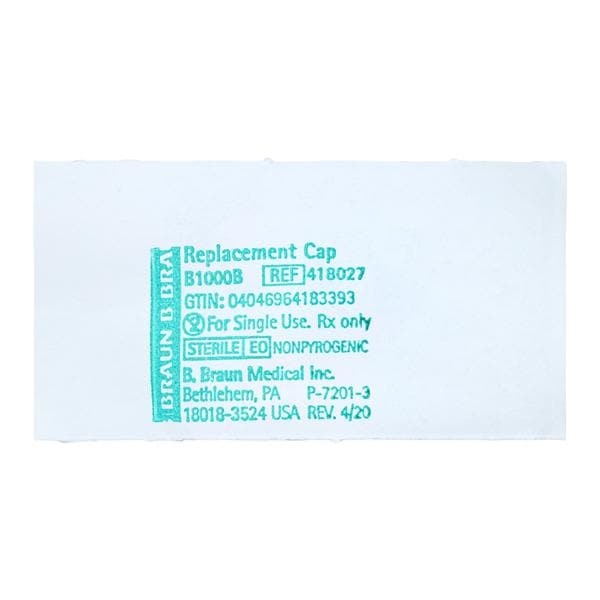 Blue Replacement Cap, 100/bx, 10 bx/cs (Rx) (Continental US+HI Only)