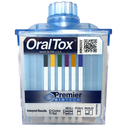 OralTox Drugs of Abuse Test, 5-Panel: AMP (Amphetamines),COC (Cocaine),MET (Methamphetamine),OPI (Opiates),THC (Marijuana), 25/cs (US Only)