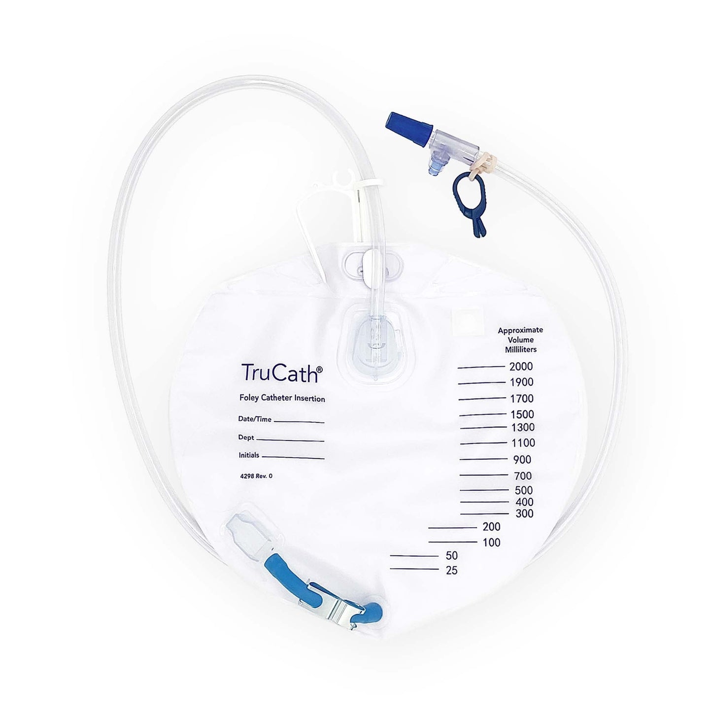 Bag, Night Drainage, TruCath, 2000ml T-Tap Drainage Port, Drop Chamber, and Sample Port, 20ea/cs