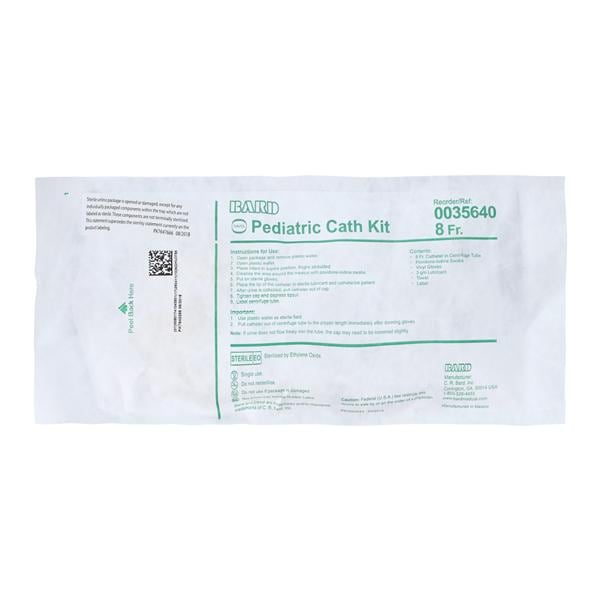 Pediatric Catheter Kit with Gloves & Iodophor Swabs, 8FR, 50/cs (US Only)