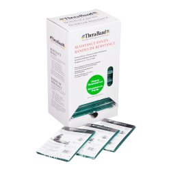 Resistance Band Dispenser Package, Green/ Heavy, 30 Pk Dispenser Box of 5 ft Bands with Individually Packaged Bands with Safety Instructions, 4 ea/cs (045162) (Legacy# 20540) (US Only)
