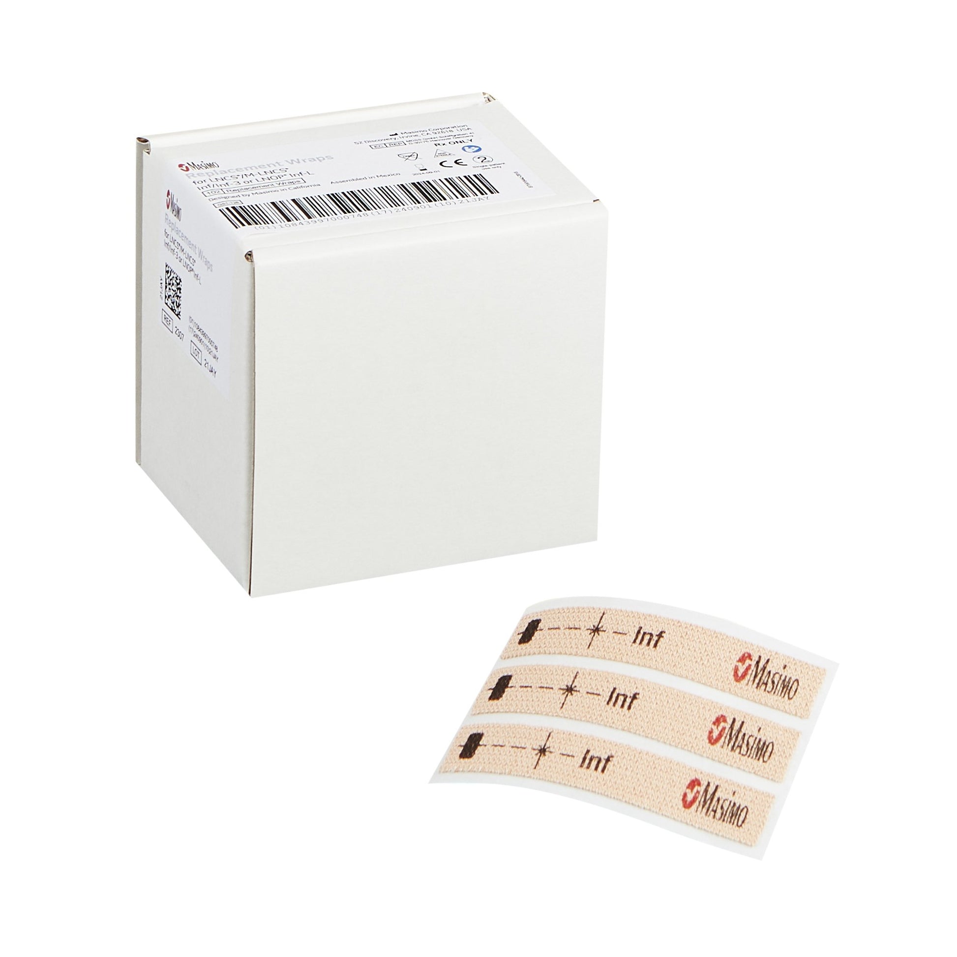 LNCS Infant SpO2 Adhesive Sensors, 18", Single Patient Use, Sterilizable (Use Replacement 2307) (Parameters Supported:  SpO2, PR Pi, RRp, Pvi) 20/bx (Rx) (Continental US & Puerto Rico Only)