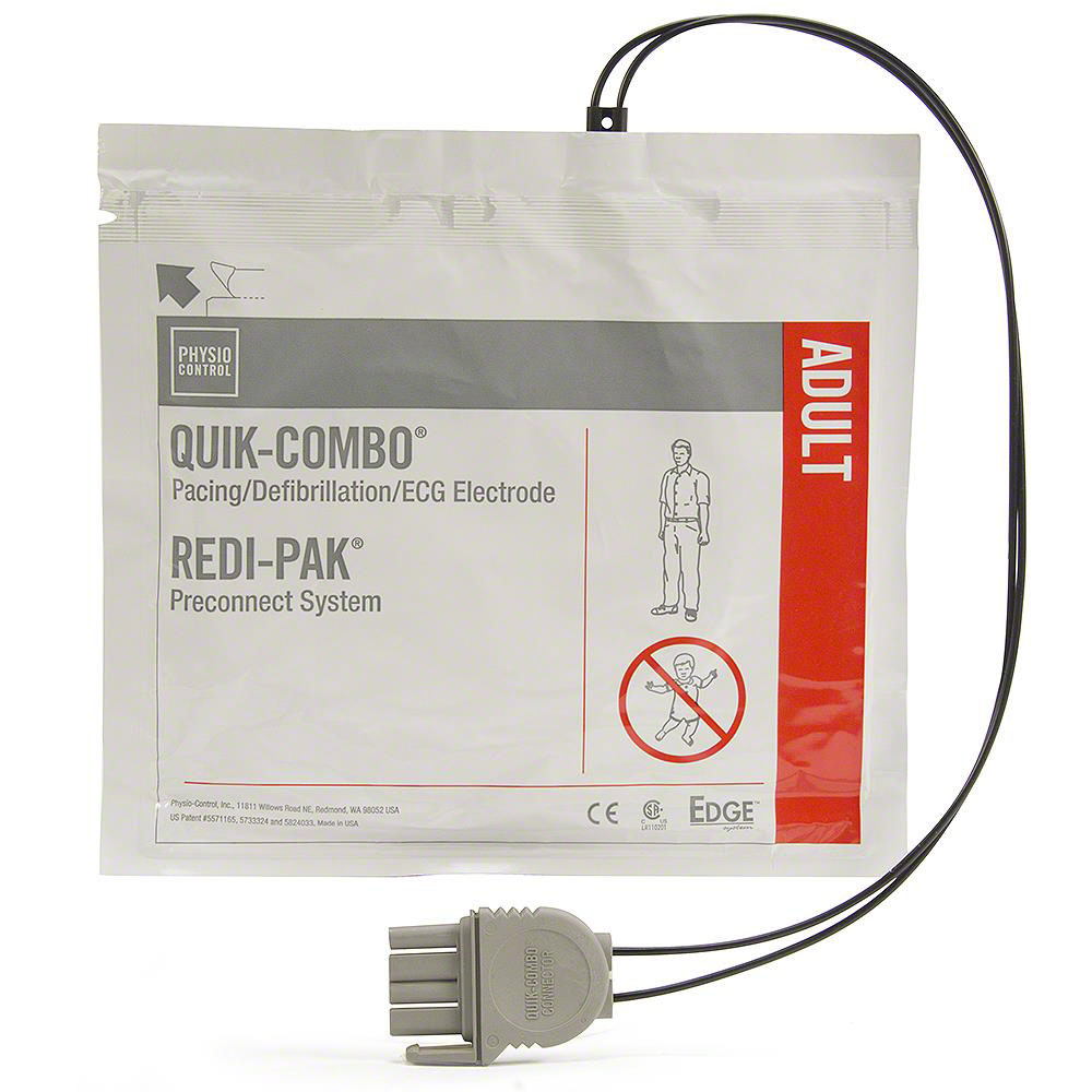 Electrode, QUICK-COMBO, with REDI-PAK Preconnect (Continental US Only)