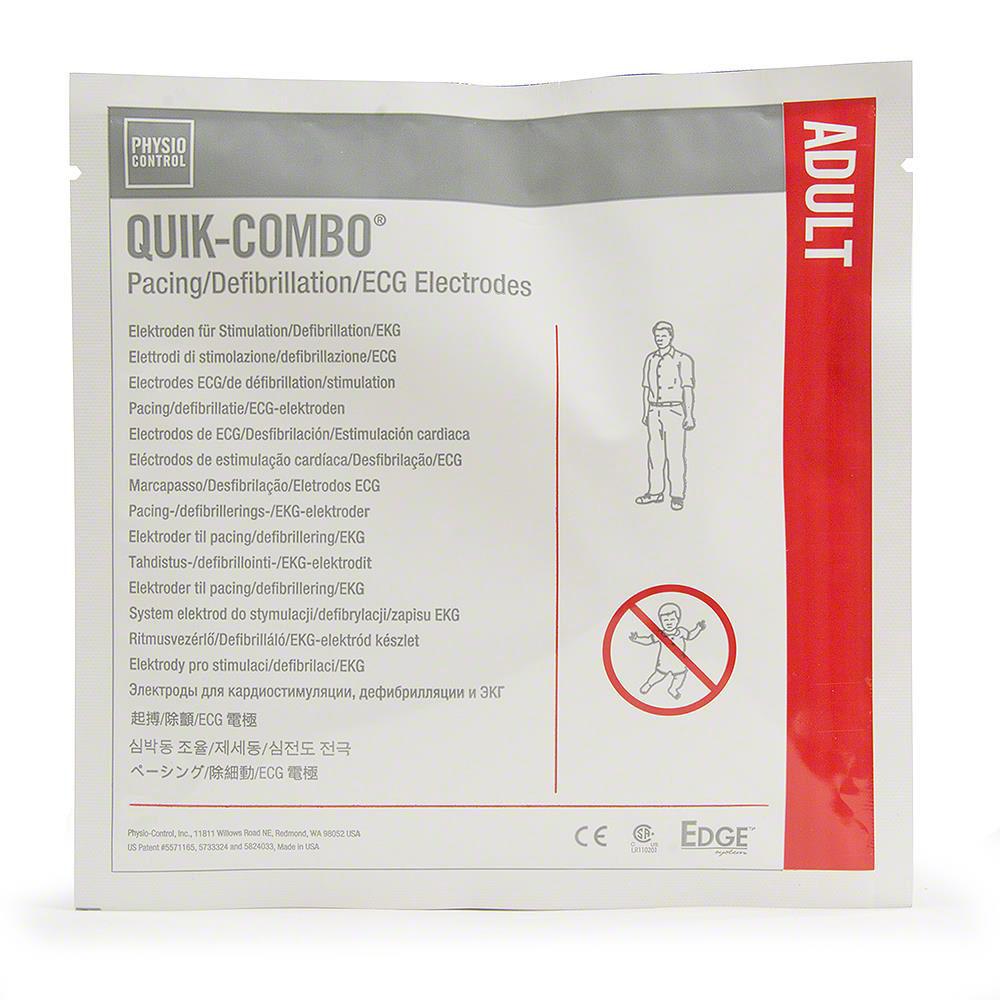 Electrode, EDGE QUIK-COMBO, Adult (Continental US Only)