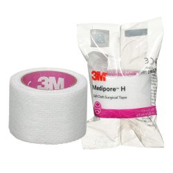 Cloth Surgical Tape, 1" x 2 yds, Individually Packaged, Single-Patient Use Rolls, 72 rl/bg 1 bg/cs (Continental US+HI Only)