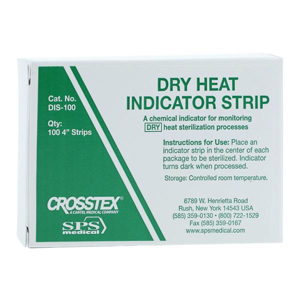 Indicator Strip, Dry Heat, 4", 100/bx