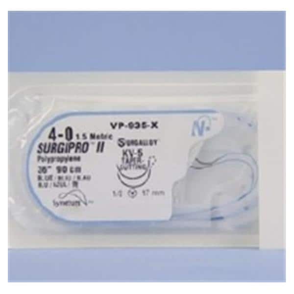 Suture, Tapercutting, Size 4-0, Blue, 36", Needle KV-5, _ Circle, 3 dz/bx (Continental US Only)