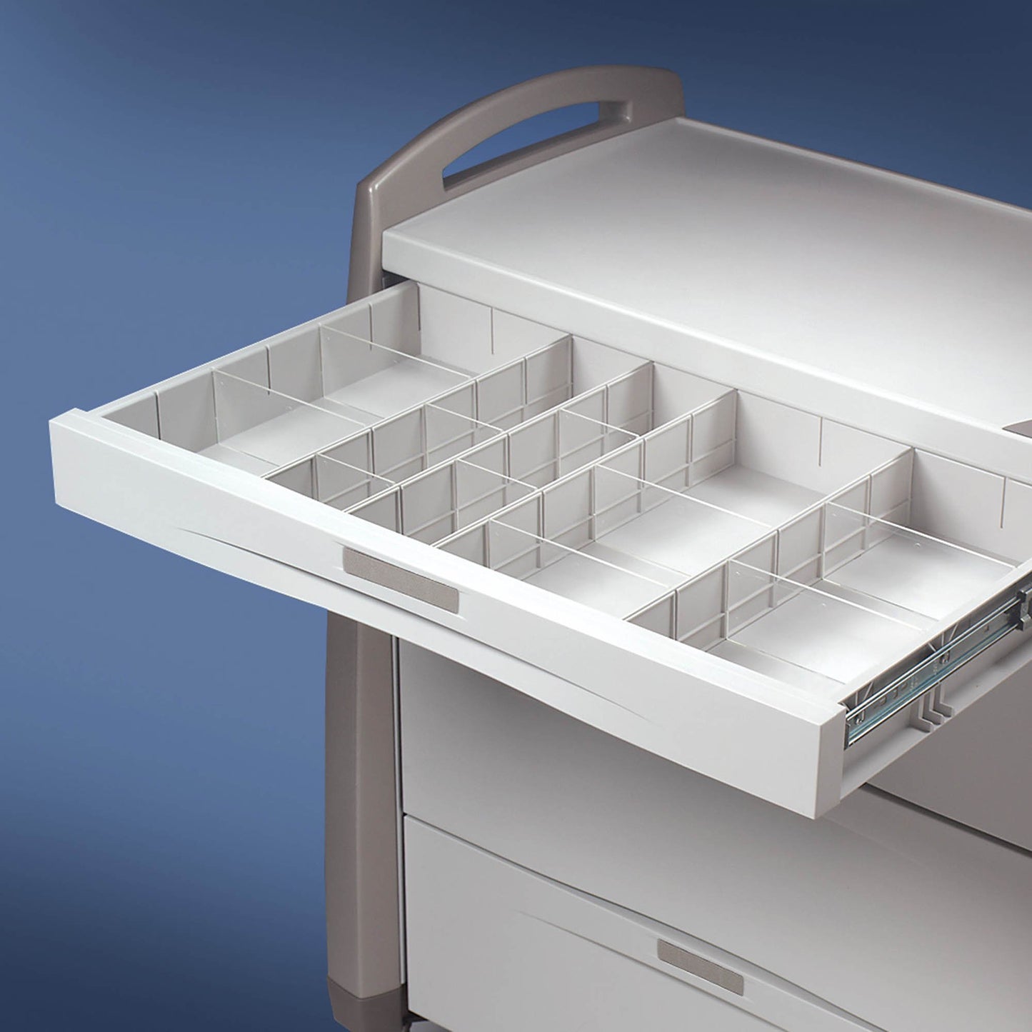 Avalo, 3" "L" Supplies Drawer Divider Kit (DROP SHIP ONLY) (Use 12115 when included with a New cart order, use 12115K if parts only)