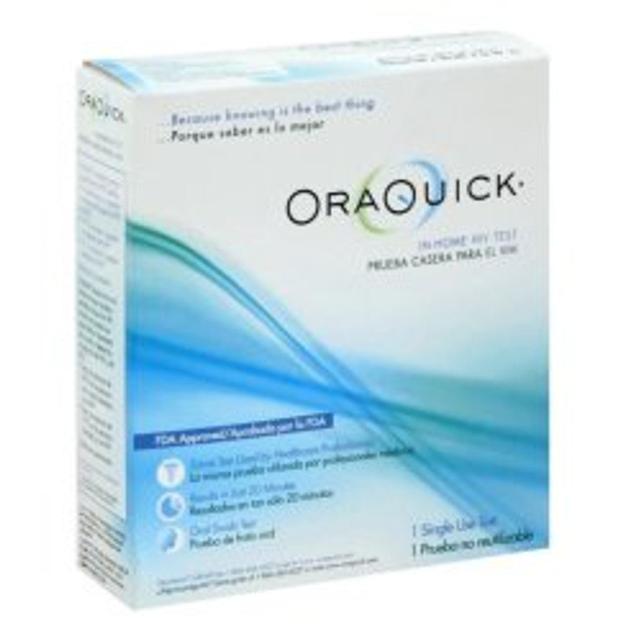 OraQuick In-Home HIV test, Rapid Test Kit, HIV Detection Saliva Sample, Retail Version, 6tests/bx