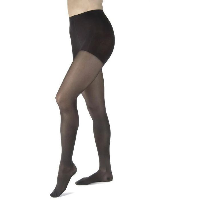Compression Stocking, Waist High, 20-30 mmHG, Closed Toe, Diamond, Classic Black, X-Large (Continental US Only)