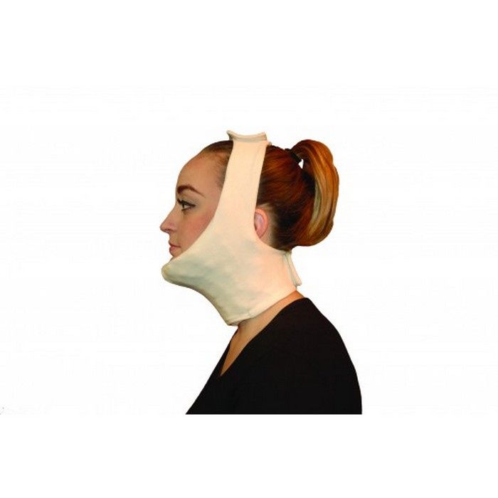 JoViPak Standard Chin Strap, Organic Cotton & Spandex, Large, Ivory (Continental US Only)