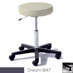 278 Basic Stool, Pneumatically Adjustable, Glides, Dream (US Only) (DROP SHIP ONLY) (Delivery Info Sheet Required)