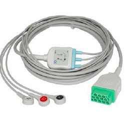 ECG Cable, 3 Lead, 11pin GE, Snap, One Piece (Not Available For Sale into Canada) (REFURBISHED) (Products cannot be sold on Amazon.com or any other 3rd party site)