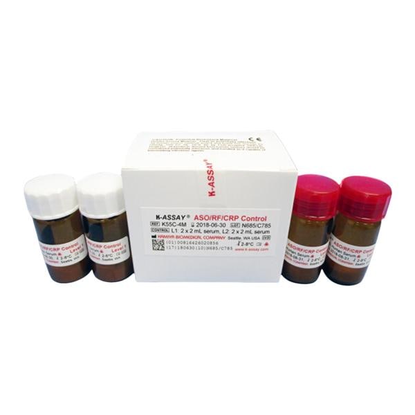 Control Set, K-ASSAY Immunoturbidimetric Assays Level 1, 2 2 X 2 mL, 1kt/bx (DROP SHIP ONLY) (US Only) (Not Available For Sale into Canada) (Minimum Shelf Life of 6 Months) (Non-Returnable)