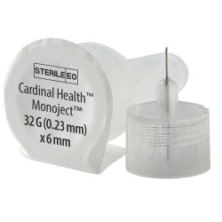 Monoject Pen Needle, 32G x 6mm, Brown, 100/bx, 24 bx/cs (Continental US Only)