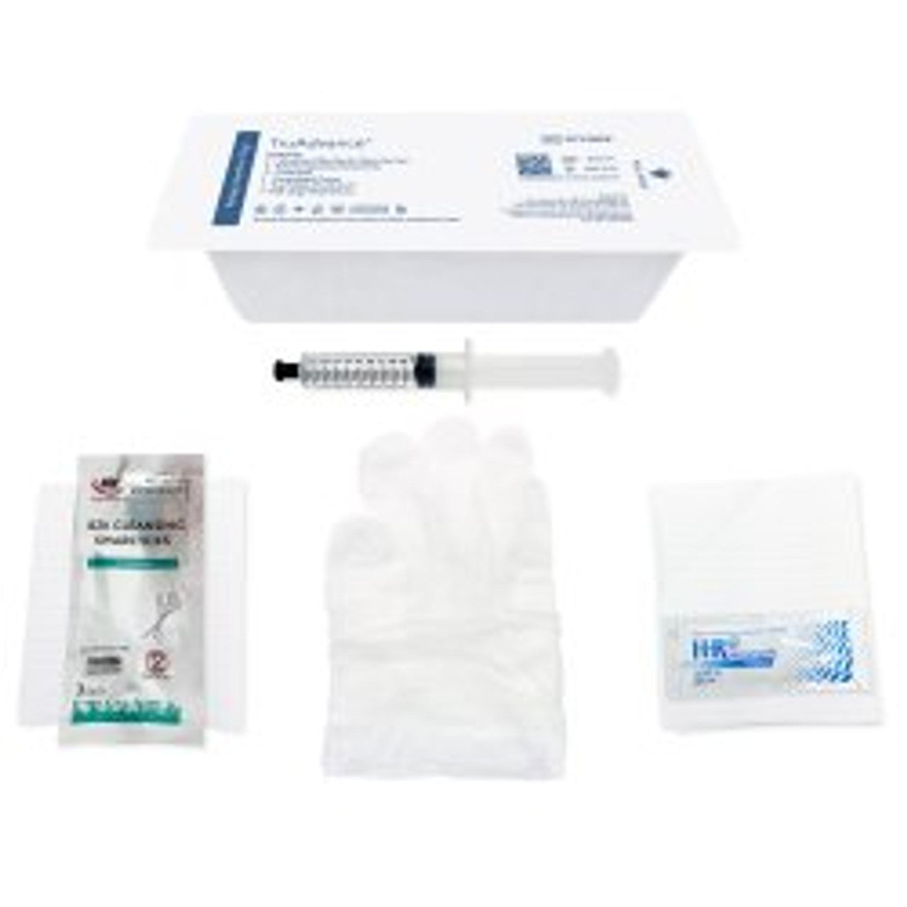 Insertion Tray, TruCath, Duo Dual-Balloon Catheter, 800ml, 2x10ml Pre-Filled Sterile Water Syringe, PVP Pre-Saturated Sawbsticks, Underpad, Fenestrated Drape, 5g Packet of Lubricant, and 1pr of Vinyl Gloves, 20ea/cs