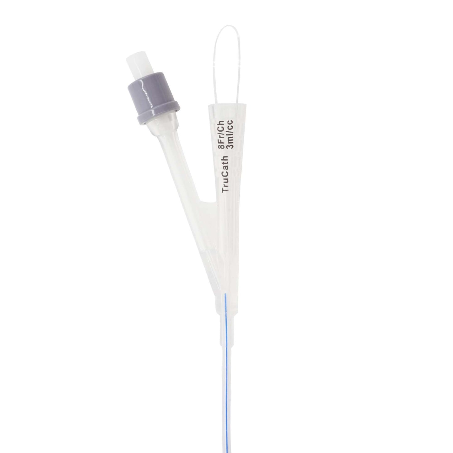 Catheter, TruCath, 100% Silicone Pediatric Foley Catheter, 2-Way, 3ml, 10fr, 12ea/cs