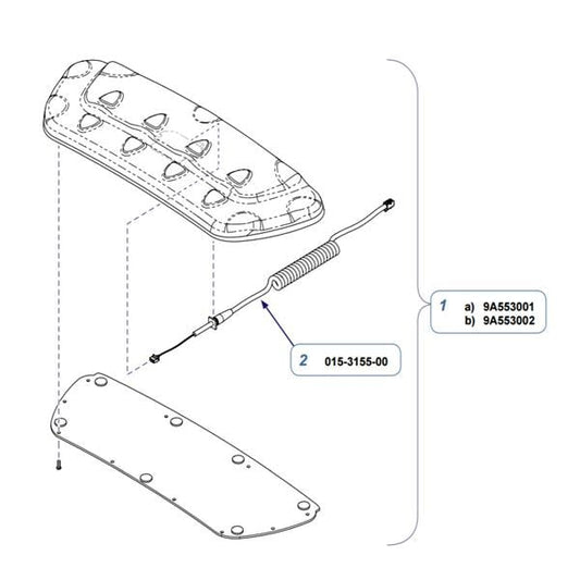 630 Wired Foot Control, Programmable, Field Installed (US Only) (DROP SHIP ONLY) (Delivery Info Sheet Required)