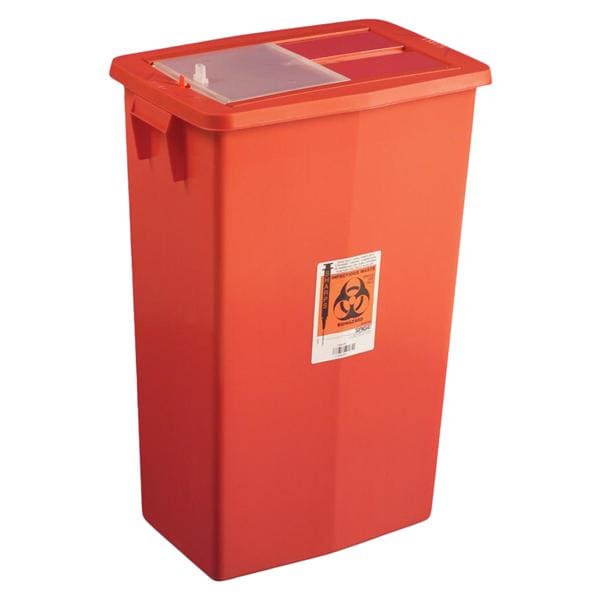 Novaplus SharpSafety Sharps Container, Slide Lid, Red, 18 Gallon, 5/cs (For Sale to Authorized NovaPlus Customers Only) (Continental US Only)