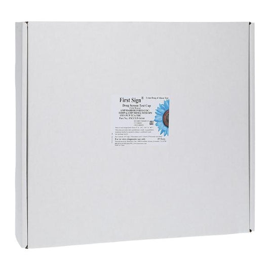 14 Panel Cup - AMP/BARB/BUP/BZO/COC/EDDP/mAMP/MDMA/MTD/OPI/OXY/PCP/TCA/THC, 25/bx