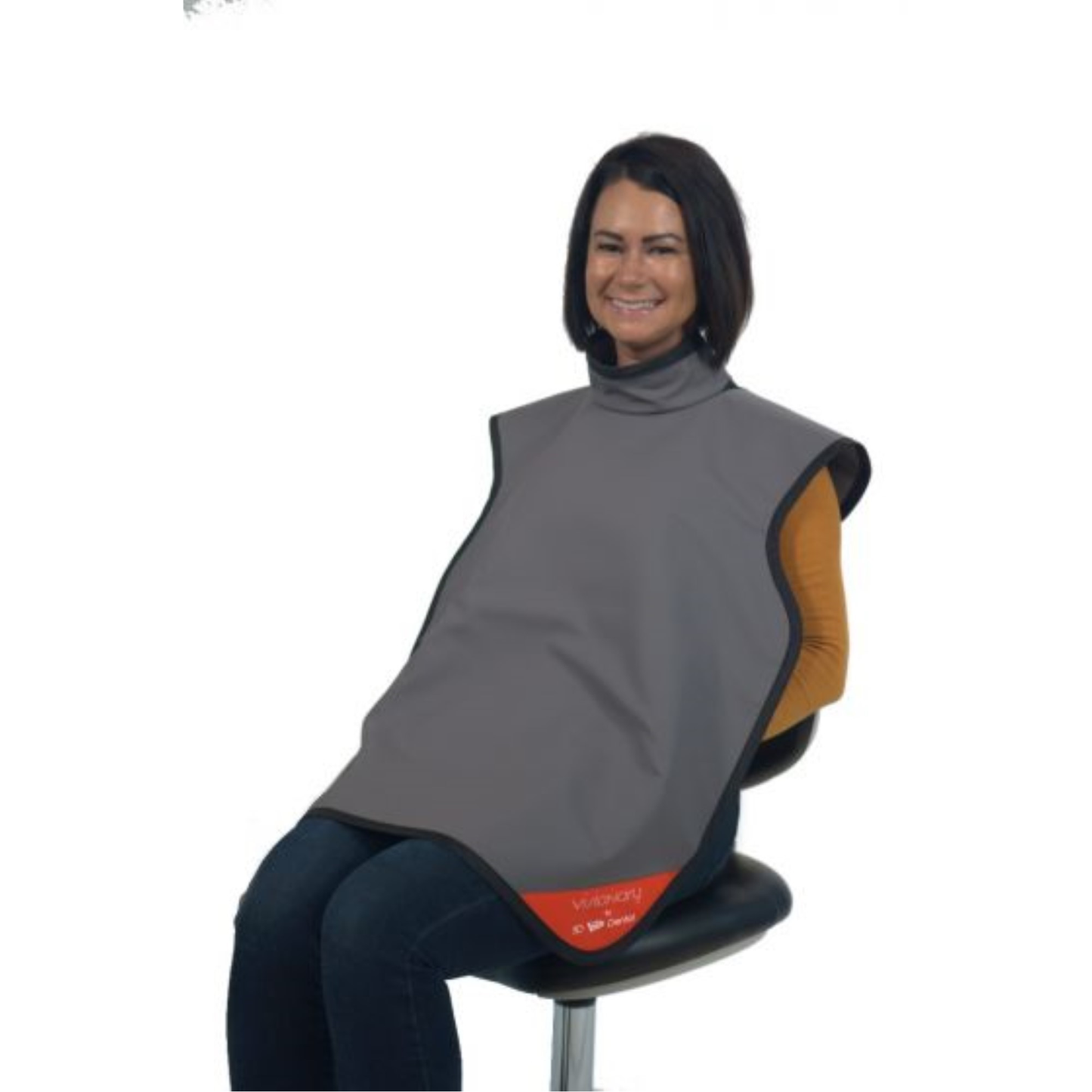 Lead Free X-Ray Apron Adult W/Collar Blue (DROP SHIP ONLY)